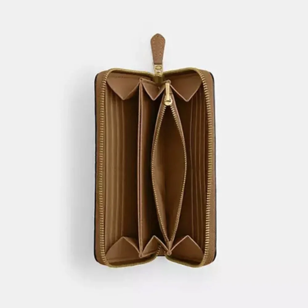 NWT Disney X Coach Essential  Accordian Zip Wallet Mickey Mouse & Friends NEW - Picture 3 of 4